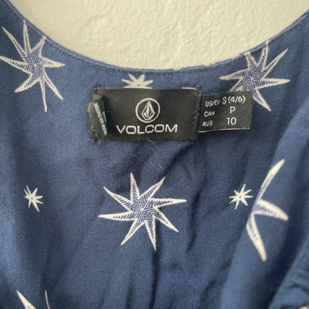 Volcom Navy Star Pattern Jumpsuit - image 2